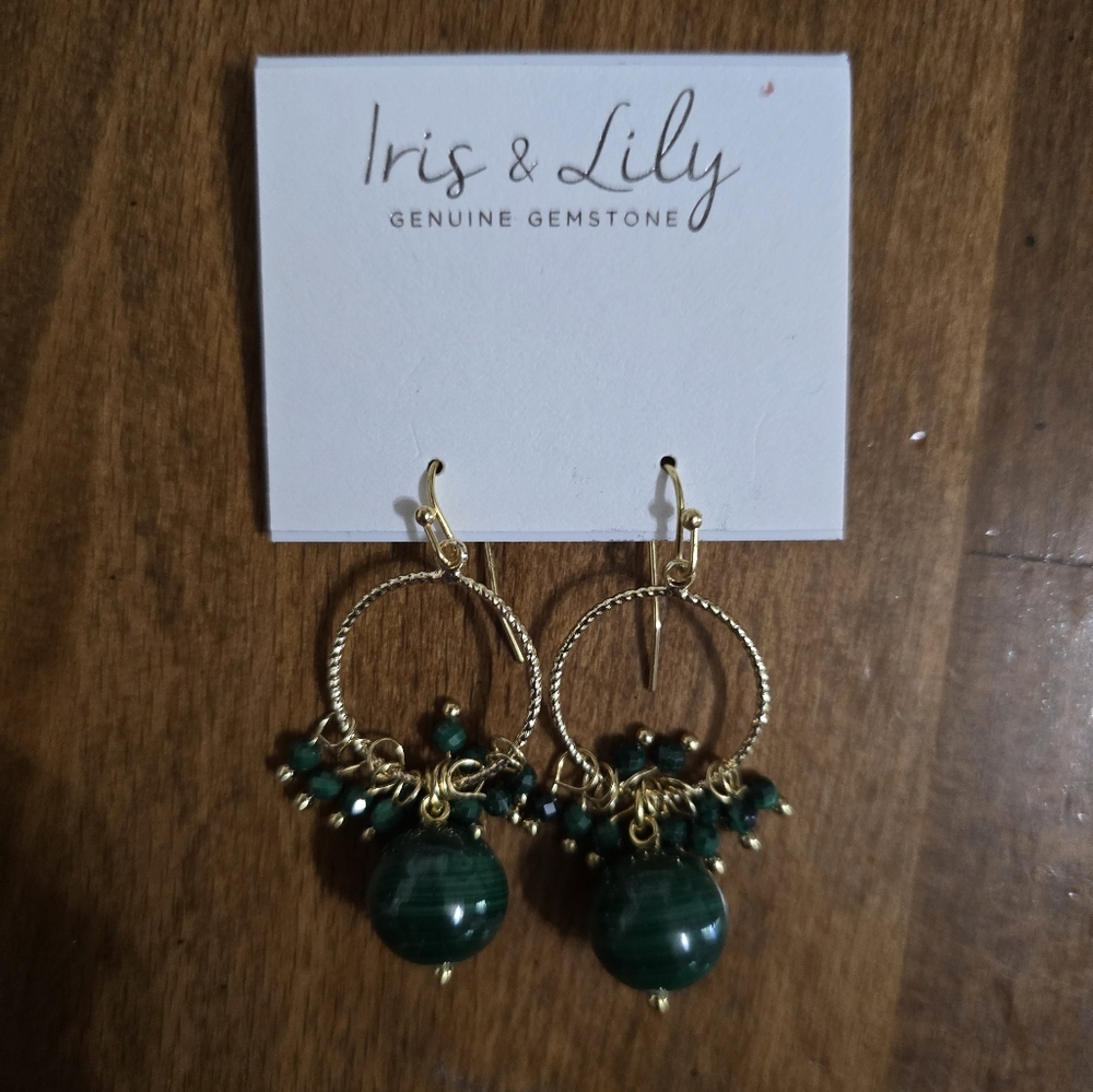 Iris & Lily Gemstone Earrings